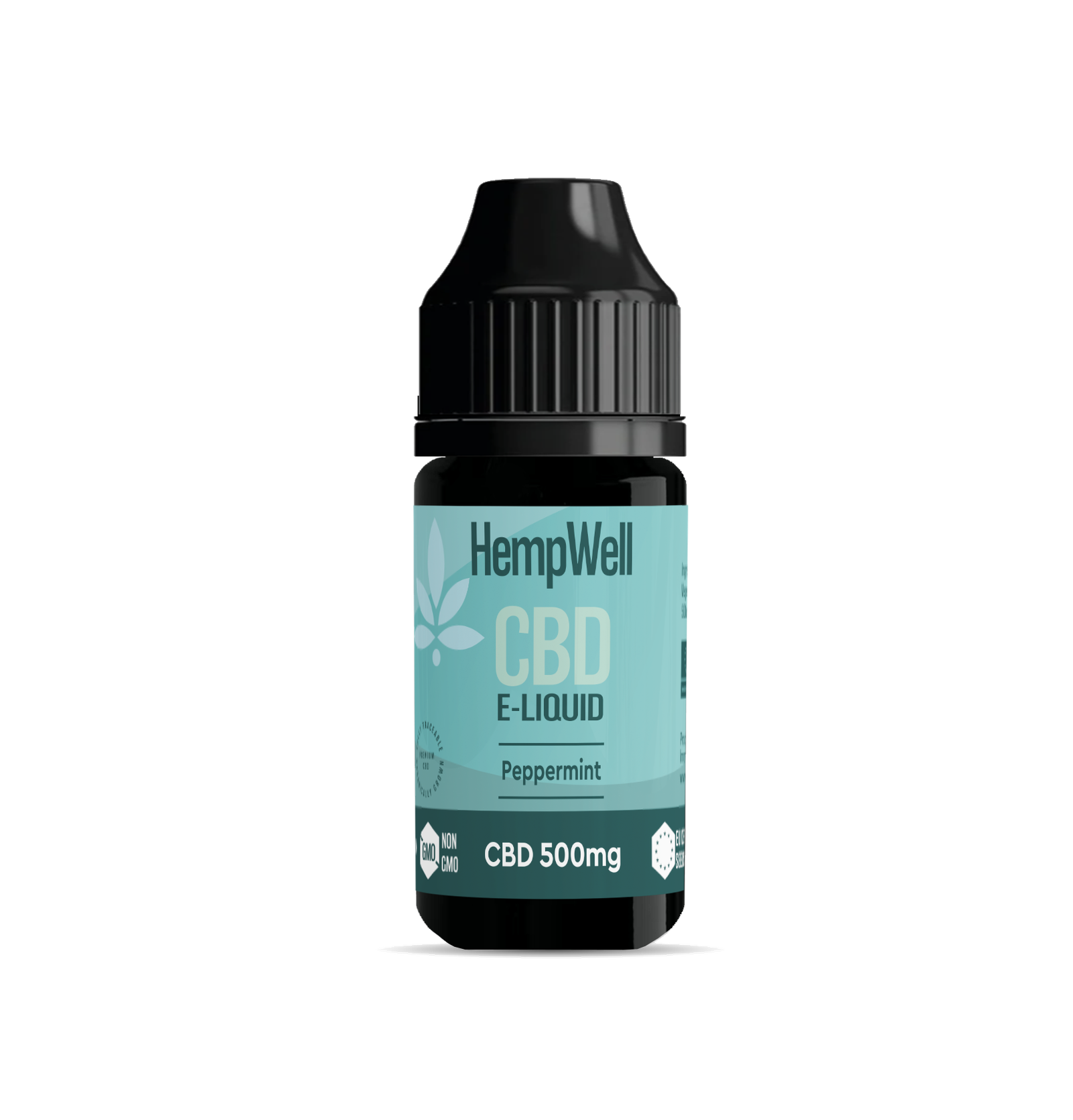 HempWell | CBD Vape E-Liquid / Juice / Oil | THC + Nicotine Free | 500mg | 30ml (Peppermint Flavour)
