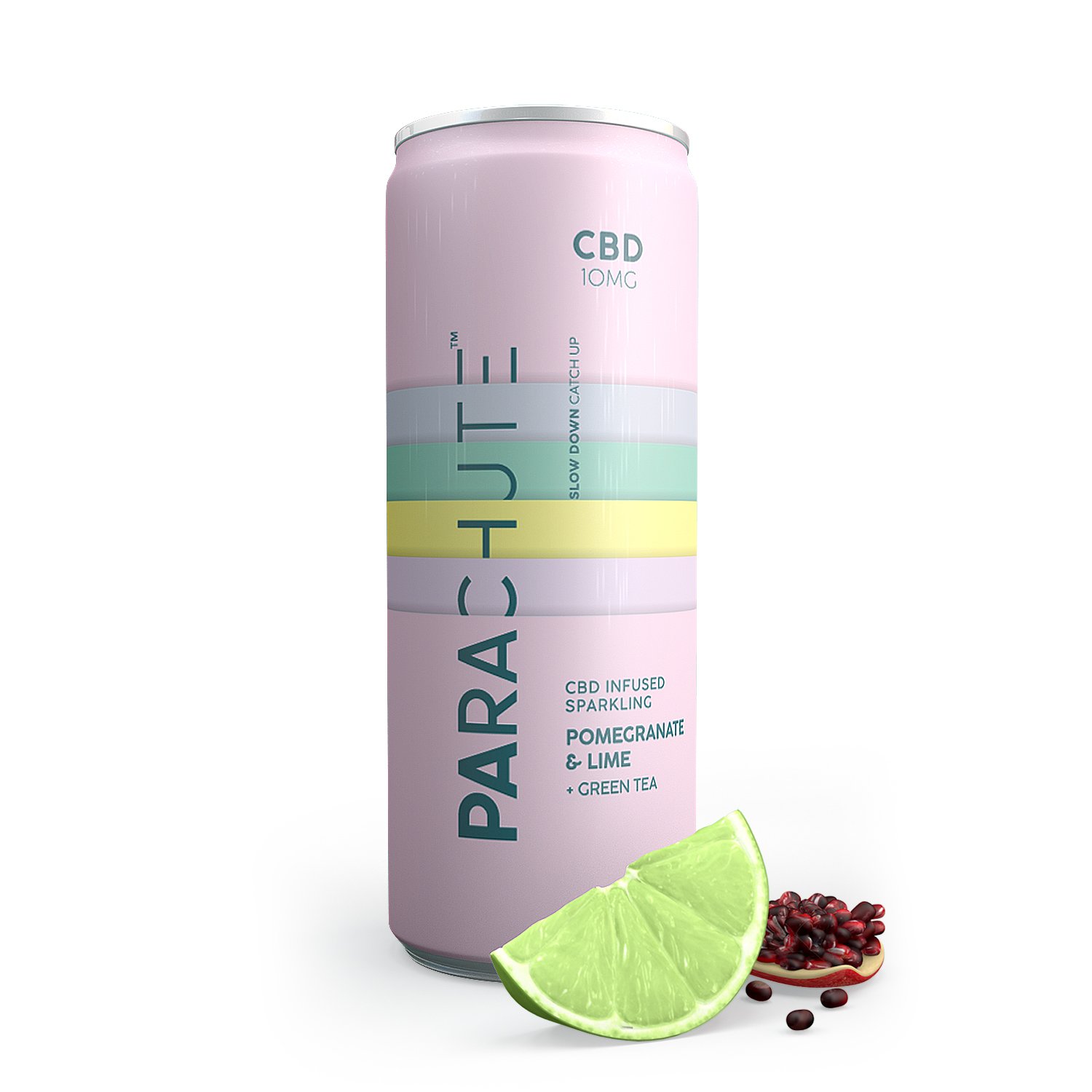 PC_CBDED_FruitDrink_10mg_Pomegranate_1-2.jpg Parachute | CBD Sparkling Fruit Drink | THC-Free | 10mg | 250ml (Pomegranate & Lime Flavour)